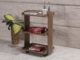 Raflı Etejer, 3 Raflı Etejer, Ahşap Taşıma Sehpası, Sağlam Ahşap Taşıma Sehpası