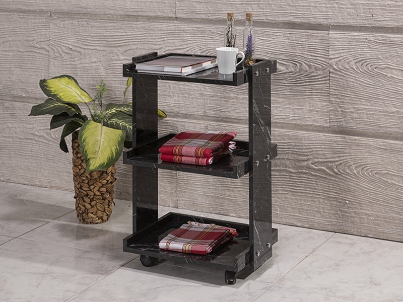 Ahşap Cihaz Taşıma Arabası, Cihaz Arabası, Güzellik Salonu Malzemeleri, ahşap Setup Sehpası