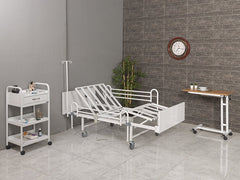 Motorlu Hasta Yatağı,Serum Askılıklı Hastane Tipi Karyola, Ev Tipi Yaşlı Bakım Yatağı, Ahşap Başlıklı Ev Tipi Karyolalar