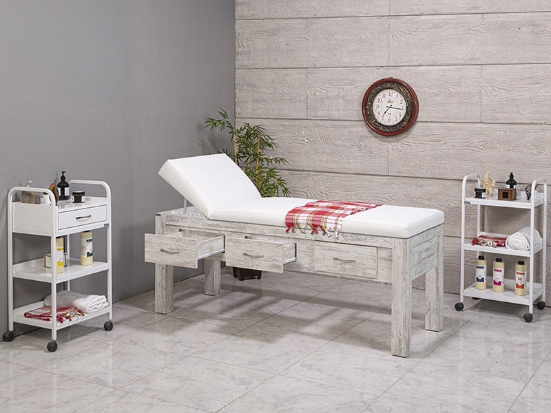 Sırt Hareketli Ahşap Bakım Masası