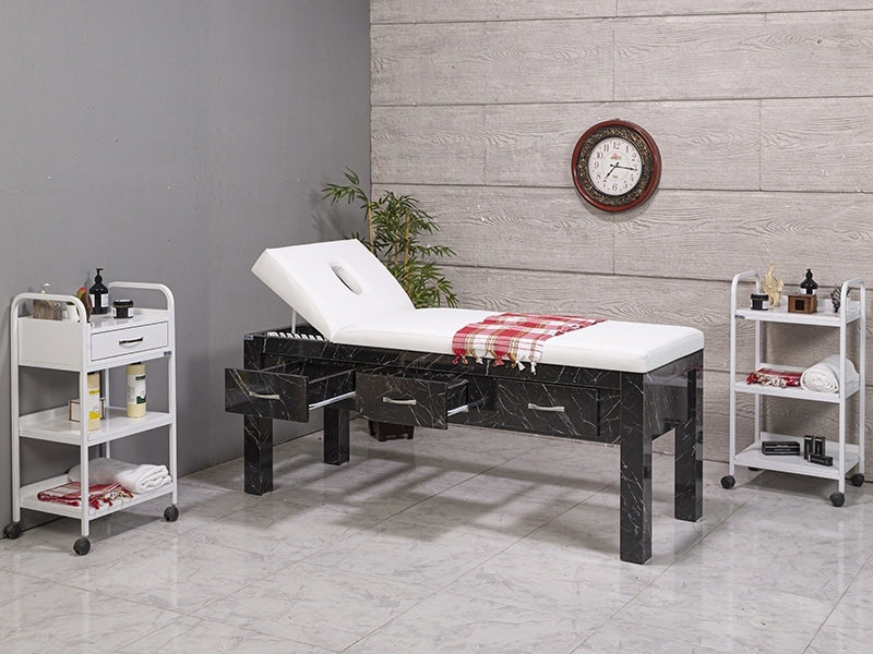 Sırt Hareketli Ahşap Bakım ve Masaj Masası