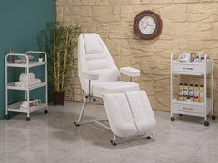 Anka-2 Sırt ve Ayak Kısmı Hareketli Koltuk | Beyaz