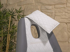 Anka Sırt ve Ayak Kısmı Hareketli Koltuk |Gri - Beyaz