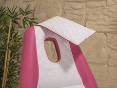 Anka Sırt ve Ayak Kısmı Hareketli Koltuk | Pembe - Beyaz