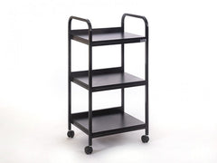 Dizayn Cihaz Taşıma ve Setup Sehpası | 3 Raflı - Siyah