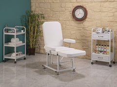 Eva Sırt ve Ayak Kısmı Hareketli Koltuk | Beyaz