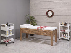 Foça Sırt Hareketli Ahşap Bakım ve Masaj Masası | Atlantik