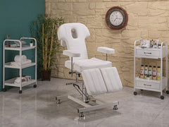 Hisar-3 Yükseklik Ayarlı Hidrolikli Koltuk | Beyaz