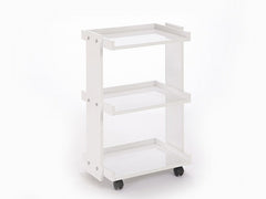 Natura Cihaz Taşıma ve Setup Sehpası | 3 Raflı - Beyaz