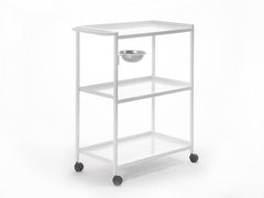 Aras-3 Cihaz Taşıma ve Setup Sehpası | Beyaz - 3 Raflı