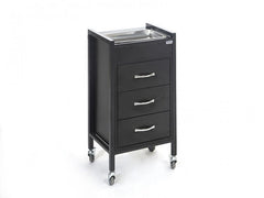 Regal Cihaz Taşıma ve Setup Sehpası | 4 Çekmeceli - Küvetli - Siyah