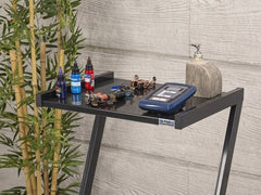 İron Cihaz Taşıma ve Setup Sehpası | Z Tipi - 2 Raflı - Siyah