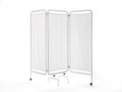 3 Kanatlı Paravan Perde | Beyaz - Oval