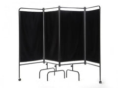 4 Kanatlı Paravan Perde | Siyah - Eko