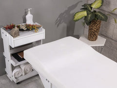 Natura Ahşap Bakım Masası - Beyaz