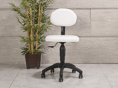 Amortisörlü Çalışma Sandalyesi | Beyaz - Plastik Ayak
