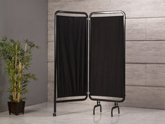 2 Kanatlı Paravan Perde | Siyah - Oval