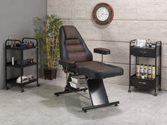 Montana Sırt ve Ayak Kısmı Hareketli Koltuk | Kahverengi - Siyah)