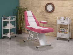 Montana Sırt ve Ayak Kısmı Hareketli Koltuk | Pembe - Beyaz