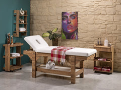 Fizyoterapi Yatağı, Ahşap Masaj Yatağı, Hareketli Masaj Sedyesi, Cilt Bakım Yatağı