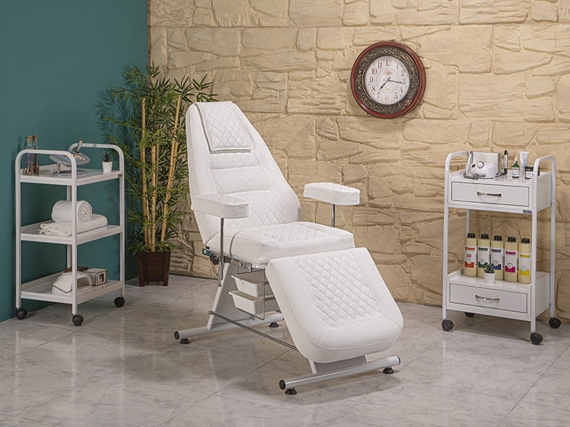 Podoloji Koltuğu, Kalıcı Kaş Sedyesi, Muayenehane Ürünleri, Kozmetik Demirbaşlar