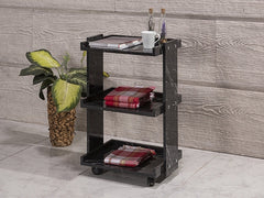 Ahşap Cihaz Taşıma Arabası, Cihaz Arabası, Güzellik Salonu Malzemeleri, ahşap Setup Sehpası