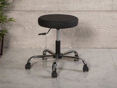 Uzman Taburesi, Estetisyen Taburesi, Kromaj ayaklı Tabure, Siyah Tabure, Ucuz Çalışma Sandalyesi