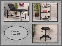 Hazır Dövme Sedyesi Seti, Cihaz Sehpası, Sandalye, Ucuz Sedye Seti Ucuz Muayene Sedyesi Seti