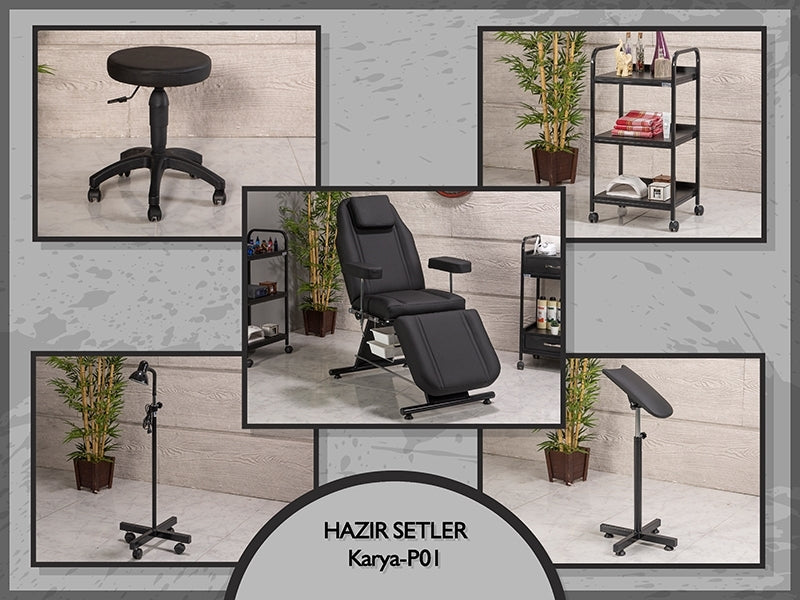 Koltuk, Sehpa, Sandalye, Lamba, Kolluk, Dövme Malzemleri, Dövmeci Malzemleri, Dövme Stüdyo Ekipmanları