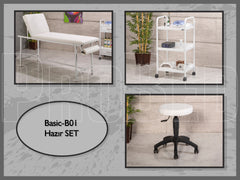 Hazır Setler | Basic-B01 | Sedye, Cihaz Sehpası, Tabure