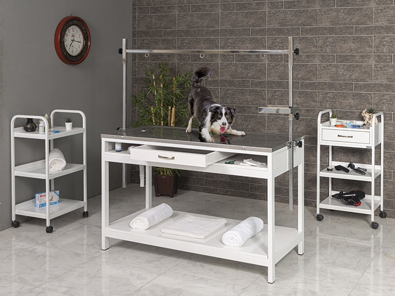 Çekmeceli Krom Paslanmaz Veteriner Masası, Ahşap Veteriner Masası, Veteriner Masası, Veteriner Malzemleri