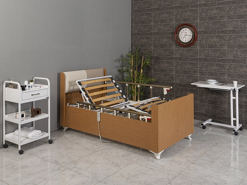 Ev Tipi Döşemeli Hasta Yatakları, 2 Motorlu Hasta Yatakları, Ucuz Ev Tipi Hasta Karyolası