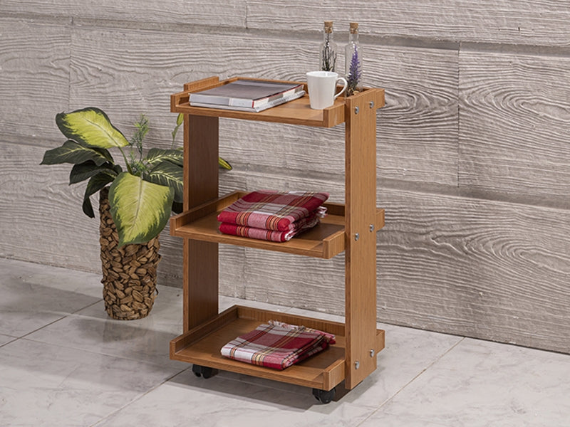 Natura Cihaz Taşıma ve Setup Sehpası | 3 Raflı - Bambu