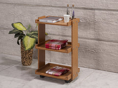 Natura Cihaz Taşıma ve Setup Sehpası | 3 Raflı - Bambu