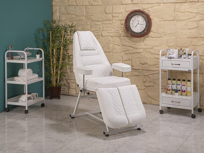 Anka-2 Sırt ve Ayak Kısmı Hareketli Koltuk | Beyaz