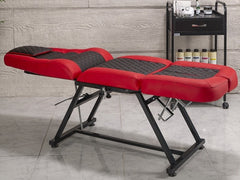 Anka-2 Sırt ve Ayak Kısmı Hareketli Koltuk | Kırmızı - Siyah