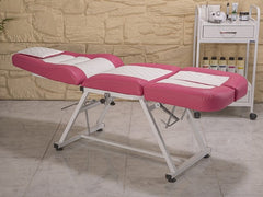 Anka-2 Sırt ve Ayak Kısmı Hareketli Koltuk | Pembe - Beyaz