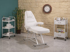 Anka Sırt ve Ayak Kısmı Hareketli Koltuk | Beyaz