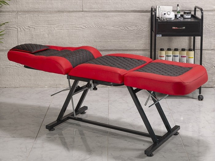 Anka Sırt ve Ayak Kısmı Hareketli Koltuk | Kırmızı - Siyah