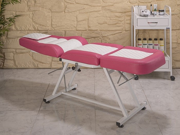 Anka Sırt ve Ayak Kısmı Hareketli Koltuk | Pembe - Beyaz