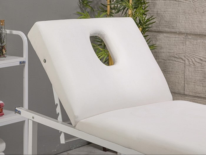 Basic Katlanır Bakım ve Masaj Masası | Beyaz - Havluluk Aparatlı