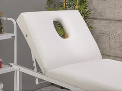 Basic Katlanır Bakım ve Masaj Masası | Beyaz - Havluluk Aparatlı