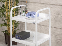 Dizayn Cihaz Taşıma ve Setup Sehpası | 3 Raflı - Beyaz