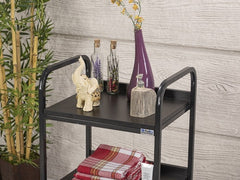 Dizayn Cihaz Taşıma ve Setup Sehpası | 3 Raflı - Siyah