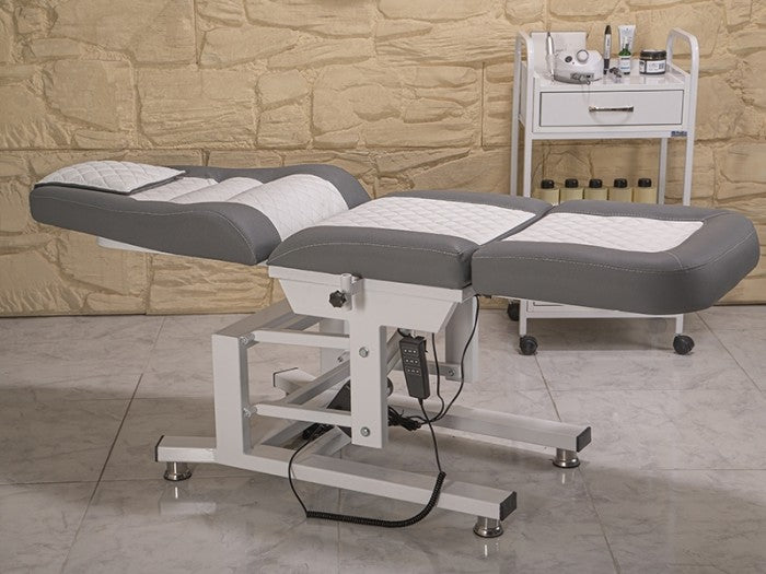 Elegance 3 Motorlu Yükseklik Hareketli Koltuk | Gri - Beyaz