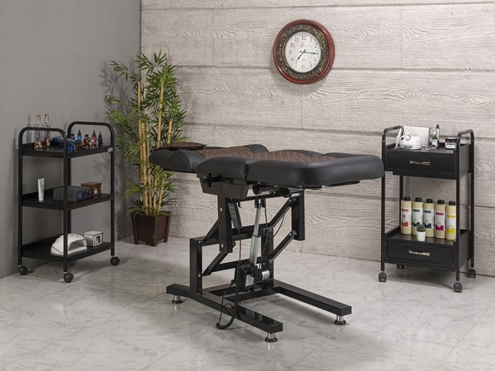 Elegance 3 Motorlu Yükseklik Hareketli Koltuk | Kahverengi - Siyah