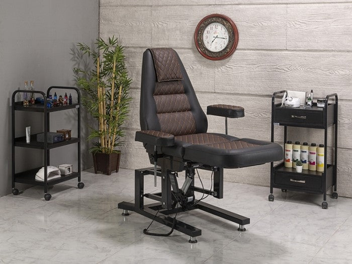 Elegance 3 Motorlu Yükseklik Hareketli Koltuk | Kahverengi - Siyah