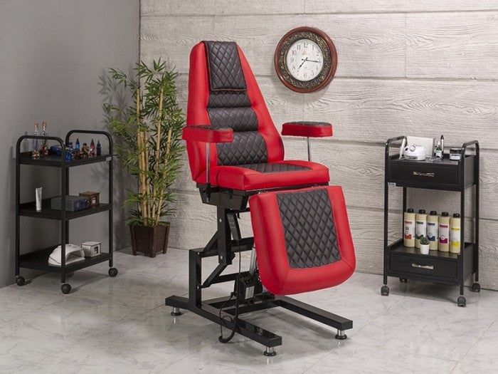 Elegance 3 Motorlu Yükseklik Hareketli Koltuk | Kırmızı - Siyah