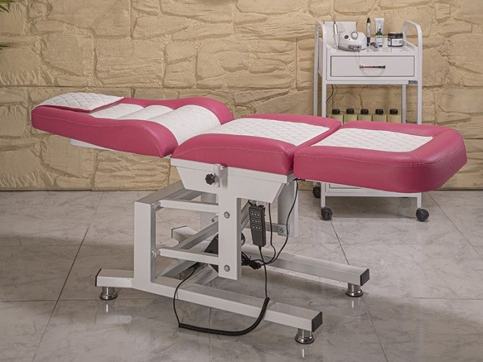 Elegance 3 Motorlu Yükseklik Hareketli Koltuk | Pembe - Beyaz