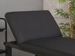 Elit Ekstra Sağlam Sırt Hareketli Bakım Masası | Siyah